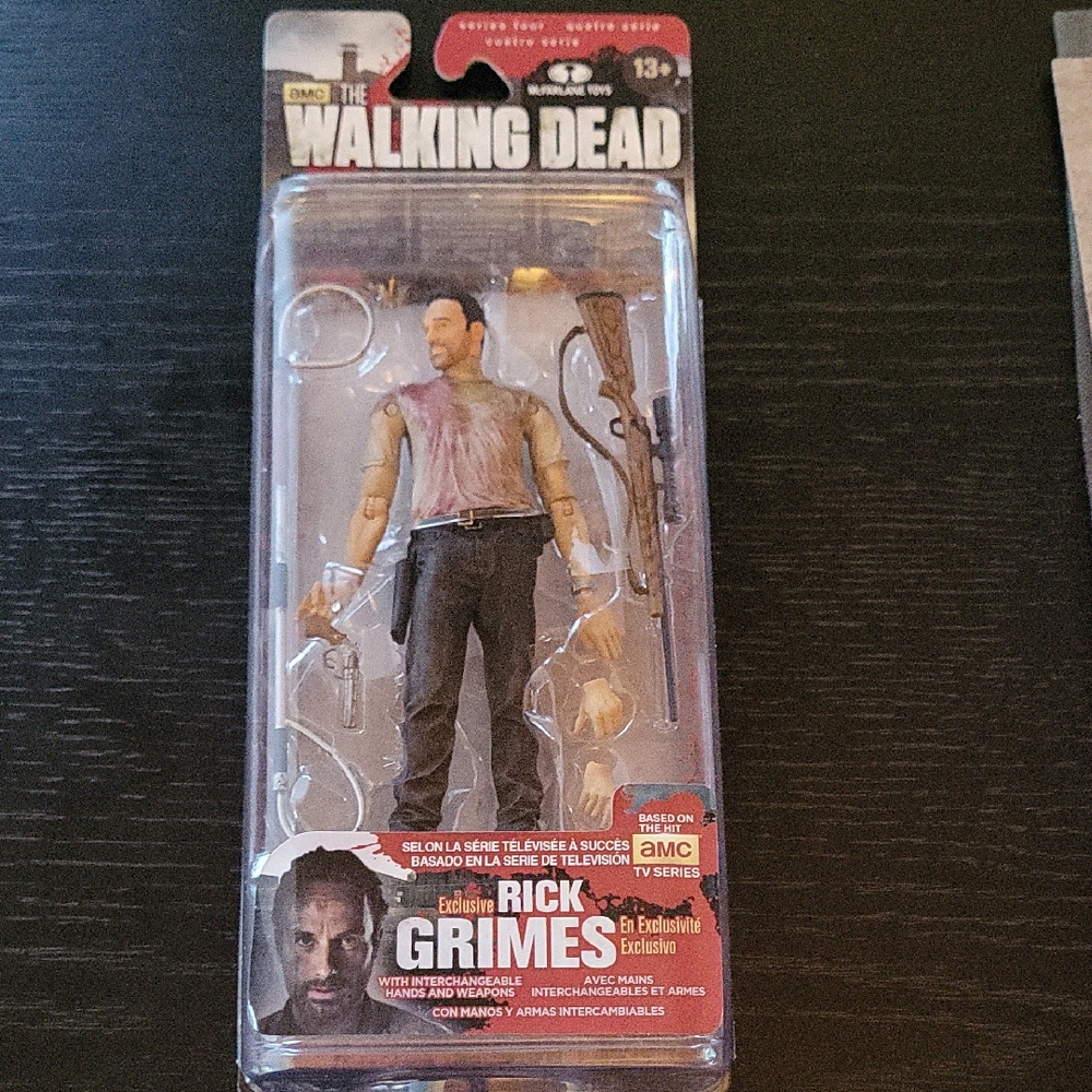 The Walking Dead Rick Grimes Action Figure - 2013, Never Opened!